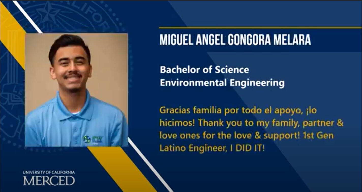 Miguel Gongora graduation