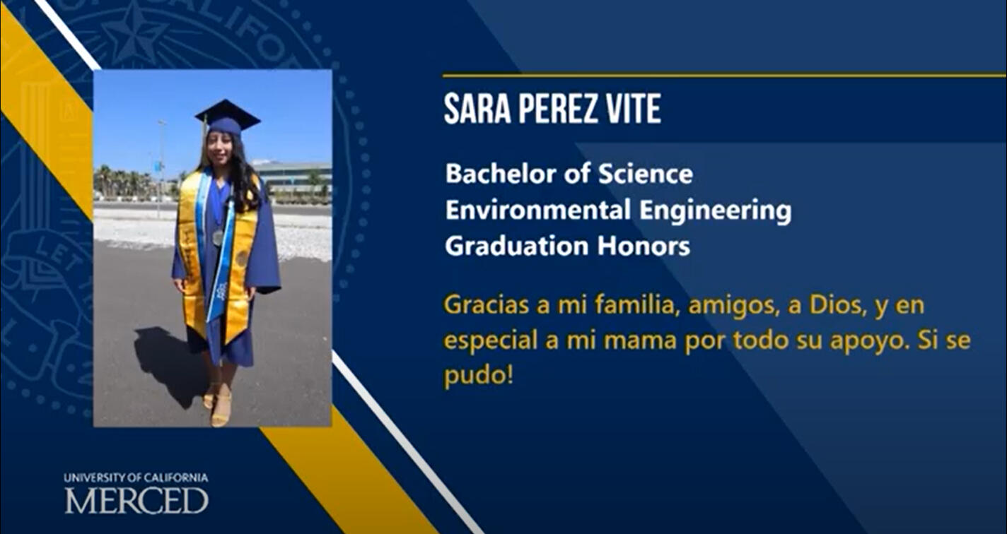 Sara Perez Vite graduation