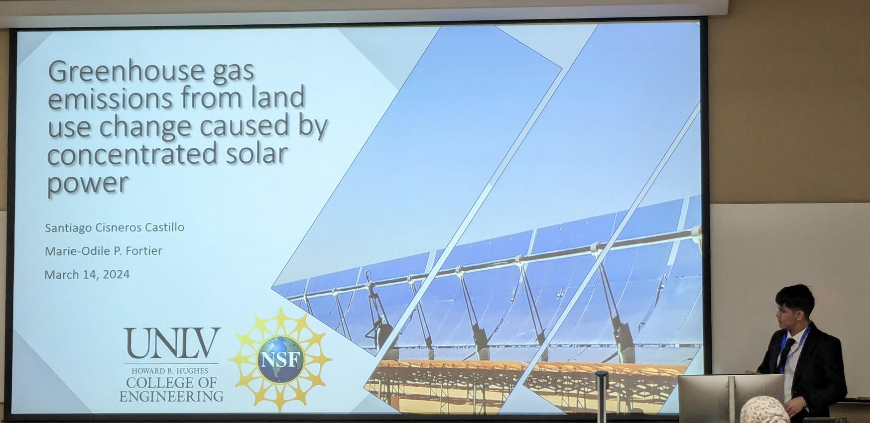 Santiago Cisneros Castillo pesenting at CRB-SEED 2014